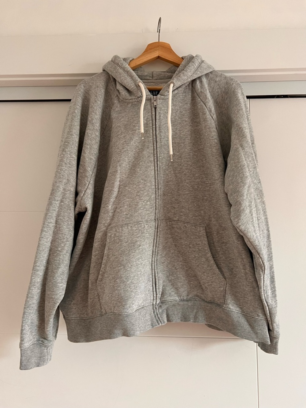 GAP Light Gray Full-Zip Hoodie